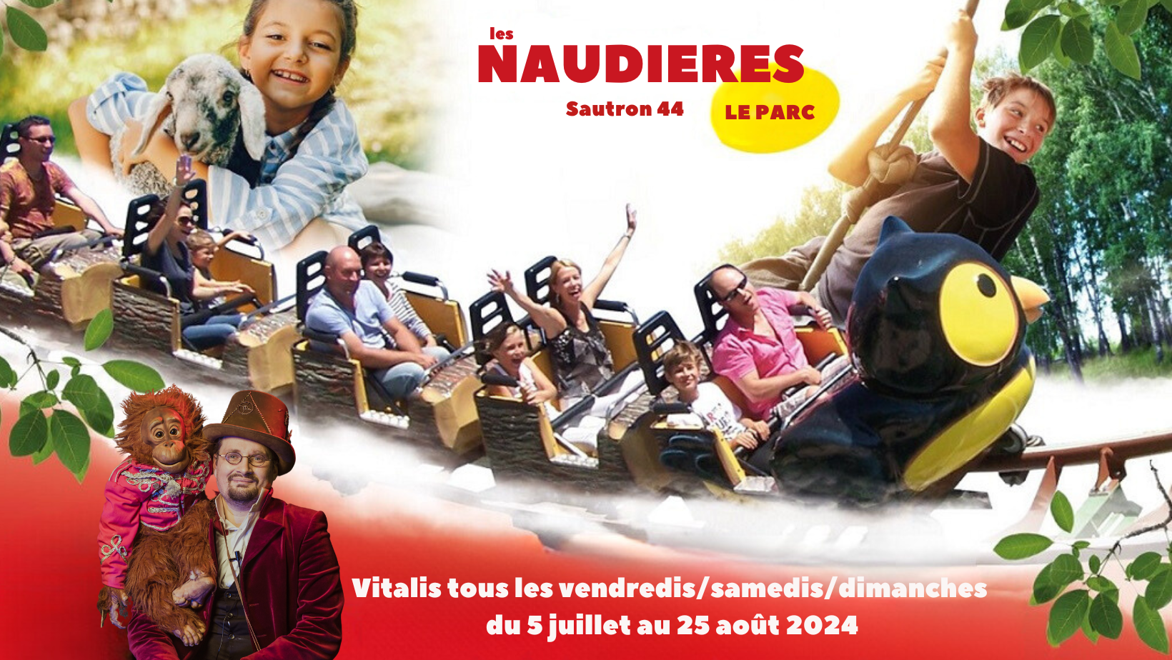 parc des naudieres spectacle enfants attraction nantes
