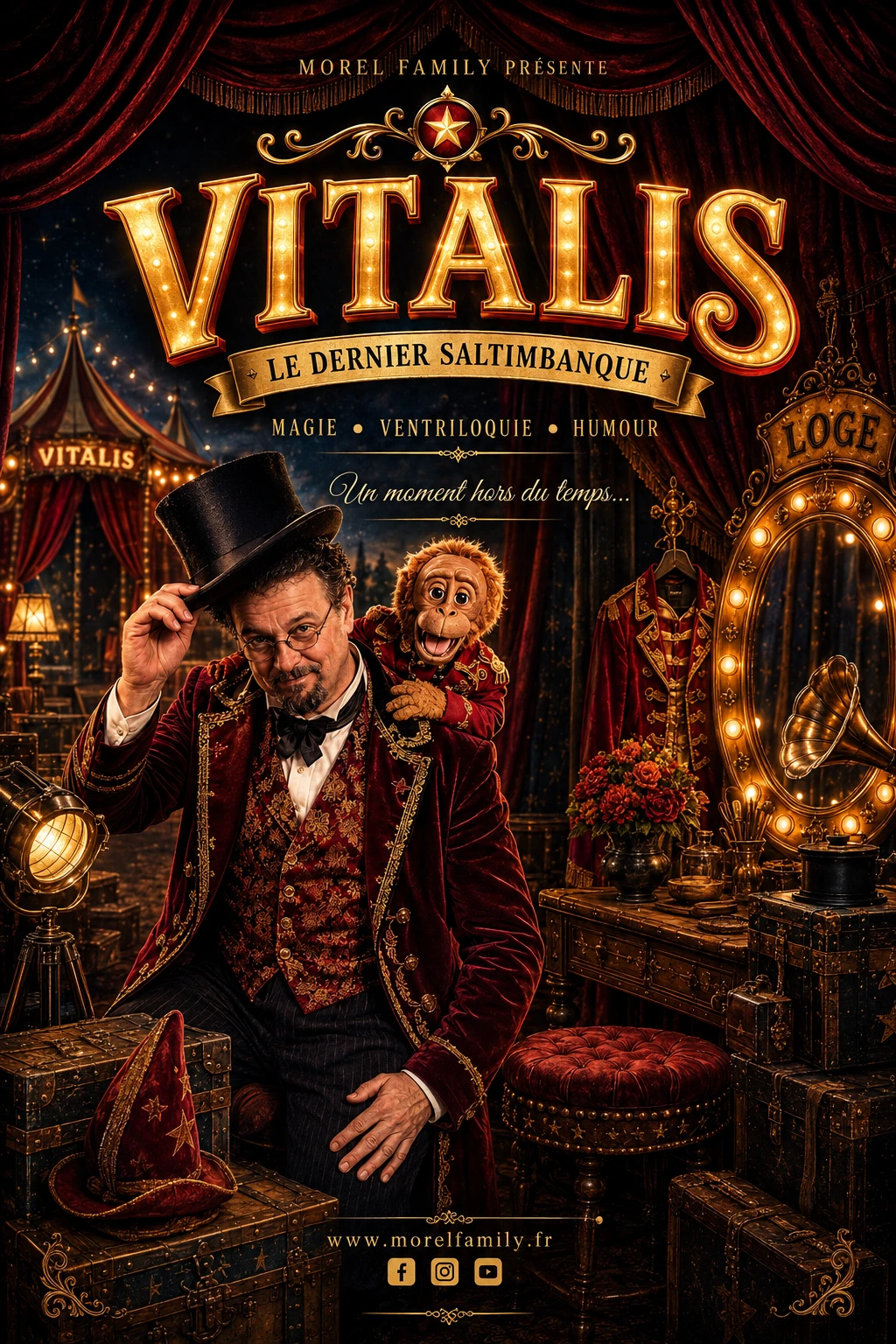 Affiche du spectacle Vitalis, Le Dernier Saltimbanque - a telecharger