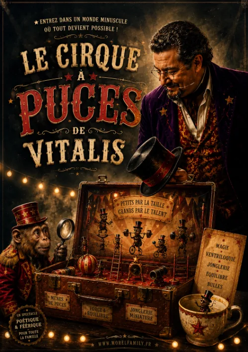 Le Cirque à Puces de Vitalis, spectacle miniature en Bretagne, Vendée et Normandie