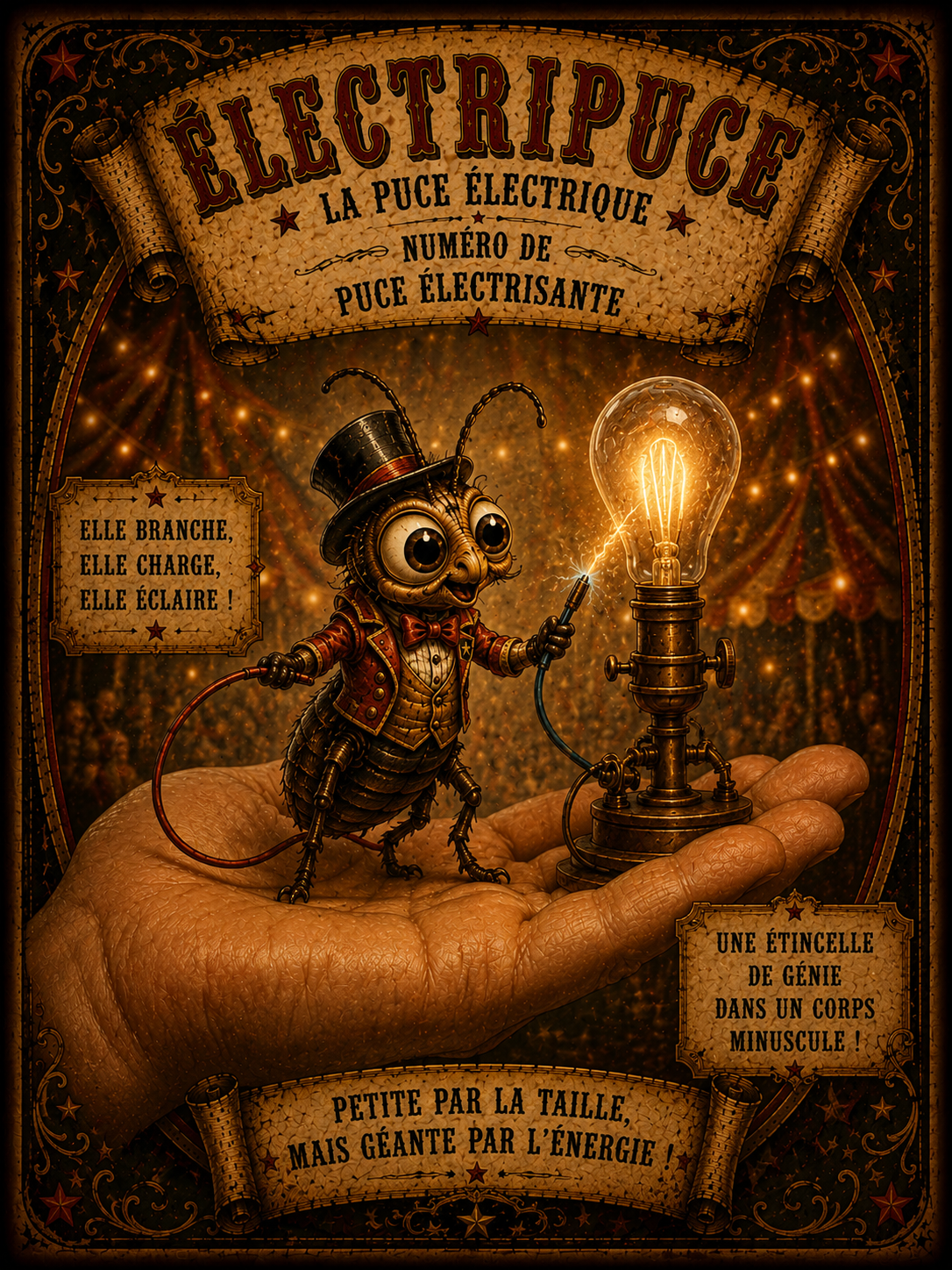 Électripuce, la puce électrique du Cirque à Puces de Vitalis
