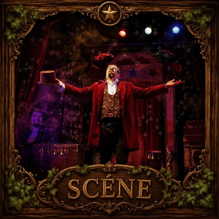 Spectacle arbre de Noël CE Bretagne avec le magicien Vitalis